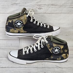 Converse Chuck Taylor All Star High Street Mid Black Camo Men’s 11.5